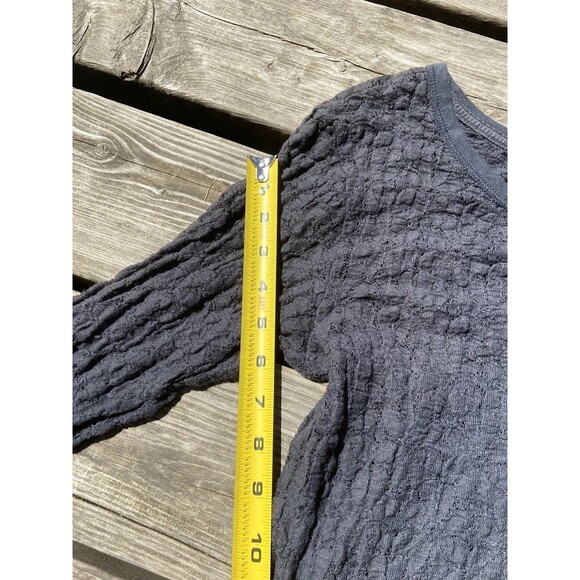 American Eagle Outfitters Lace Shirt Women's Medium Charcoal Grey Y2K Preppy - Picture 11 of 12